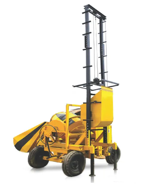 Concrete Mixer with Lift
